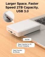 NEWQ Hard Drive for Phone & Computer: USB Flash Storage Device Photo Memory Stick for iPhone, iPad, MacBook Compatible with Apple iOS & Android Cellphone Backup Pictures, Videos, Etc (2, TB) - Image 6