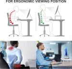 WALI Computer Monitor Stand for Desk, Adjustable Laptop Riser, Desk Monitor Stand Underneath Storage for Office, Home, School Supplies (PTT001-W), 1 Pack, White - Image 4