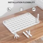 WALI Computer Monitor Stand for Desk, Adjustable Laptop Riser, Desk Monitor Stand Underneath Storage for Office, Home, School Supplies (PTT001-W), 1 Pack, White - Image 5