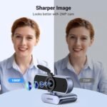 UGREEN Full HD 1080P Webcam with Microphone, 2 Noise-Canceling Mics, 85° Fov & Fixed Focus, Plug and Play, Auto Light Correction, Privacy Cover PC Camera for Zoom/Skype/Teams, Switch 2, Grey - Image 3