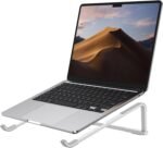 OMOTON Portable Laptop Stand for Desk, Foldable Aluminum Laptop Riser, Ergonomic Computer Stand Compatible with for MacBook Pro/Air, Dell, HP, Lenovo, 10-17.3'' (Silver) - Image 5