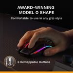 GLORIOUS Model O Classic Wireless PC Gaming Mouse - Low Latency, 19k DPI Sensor, Lightweight Honeycomb 69g, Customizable RGB, 100M Click Mechanical Switches, Programmable Buttons - Black - Image 4
