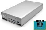 Avolusion PRO-G1 Series 8TB USB 3.2 Gen 2 (10Gbps) USB-C External Hard Drive w/USB HUB for Windows or MacOS Desktop PC/Laptop (Silver) - Image 3