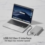 Avolusion PRO-G1 Series 8TB USB 3.2 Gen 2 (10Gbps) USB-C External Hard Drive w/USB HUB for Windows or MacOS Desktop PC/Laptop (Silver) - Image 4