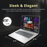 HP 17.3" HD+ Touchscreen Laptop, AMD Ryzen 5 7430U, 16GB RAM, 2TB Storage (1TB SSD+1TB Docking Station Set), AMD Radeon Graphics, Number Pad, HD Webcam, Wi-Fi 6, Windows 11 Pro, Silver - Image 7