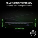 Razer Adjustable Laptop Stand: Supports Phones, Tablets, Laptops, Macbooks up to 18" - Adjust Height and Tilt - Durable Aluminum Construction - Vented Design - Foldable for Storage & Travel - Black - Image 4