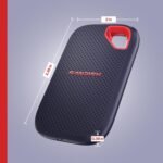 SANDISK 1TB Extreme Portable SSD (New Model) - up to 2000MB/s Transfer speeds, USB Type-C connectivity, Reliable Durability - Black - SDSSDE70-1T00-G25 - Image 6