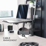 VIVO Single Laptop Notebook Desk Mount Stand, Fully Adjustable Extension with C-clamp, Fits up to 17 inch Laptops, Black, STAND-V001L - Image 7
