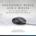 Kensington USB-C Wired Mouse, Pro Fit Ergo MY435 EQ Wired Mouse, for Small to Medium-Sized Hand, Programmable Buttons, Quiet-Click Buttons, USB-C Connection - Black (K72512NA) - Image 7