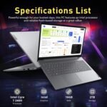 Lenovo V15 15.6" Gen 5 FHD Laptop, Intel Core 7 240H,16GB DDR5, 2TB(1TB SSD+1TB Docking Station Set), Intel Graphics, Wi-Fi 6, 720p Webcam, Windows 11, Grey - Image 4