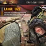 Tactical Shoulder Pads 3D Breathable Honeycomb Cooling Pads 1 Pair - Image 6