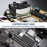 PATIKIL M.2 2280 Nvme SSD Heatsink Kit 70x22x3mm, 4 Pcs Laptop Memory Heatsink Copper Cooling Thermal Pad Radiator Cooler for Laptop, Copper Tone - Image 6