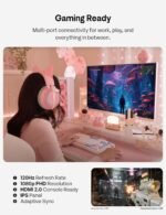 Pixio PX246 Wave Pink 24 inch 120Hz Refresh Rate FHD 1080p Resolution IPS Panel 4ms GTG Response Time Gaming Monitor with Adaptive Sync - Image 4