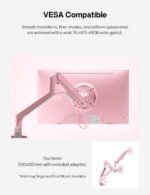 Pixio PX246 Wave Pink 24 inch 120Hz Refresh Rate FHD 1080p Resolution IPS Panel 4ms GTG Response Time Gaming Monitor with Adaptive Sync - Image 5