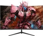 CRUA 32Inch Curved Gaming Monitor, FHD(1920 * 1080P) VA Screen 165Hz/200Hz, 1800R VA Screen, 120% sRGB, Computer Monitor that Support AMD Freesync, HDMI, DP, Wall Mountable Installs-Black - Image 3