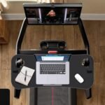 Treadmill Desk Attachment,Peloton Tread Tray Ergonomic Platform, Laptop Holder with Tablet Holder,New Universal Cooling Holes Laptop Stand for Home/Office - Image 4
