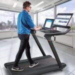 Treadmill Desk Attachment,Peloton Tread Tray Ergonomic Platform, Laptop Holder with Tablet Holder,New Universal Cooling Holes Laptop Stand for Home/Office - Image 7
