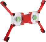 Fydun Laptop Cooling Pad, Radiator Cooler Stand Light Laptop Cooler USB Foldable Portable with Antiskid Mount(White) (Red) - Image 4