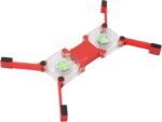 Fydun Laptop Cooling Pad, Radiator Cooler Stand Light Laptop Cooler USB Foldable Portable with Antiskid Mount(White) (Red) - Image 6
