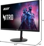 Acer Nitro 27" WQHD 2560 x 1440 PC Gaming IPS AMD FreeSync Premium | Up to 240Hz Refresh | Up to 0.5ms | DisplayHDR 400 | sRGB 99% | 1 x Display Port 1.4 & 2 x HDMI 2.1 | XV272U W2bmiiprx - Image 9