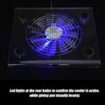 ASHATA Portable Slim Quiet USB Powered Laptop Notebook Cooler Cooling Pad, LED RGB Lights USB Laptop Cooler Cooling Pad Fans for //Laptop - Image 6
