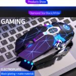 Gaming Mouse Wired Game Mice USB Silent Optical Mouse 3200DPI RGB Colorful Gradient Backlit 7 Buttons for Desktop Laptop Computer Gamer PC Windows Mac - Image 4