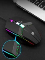 Guiheng Wired Gaming Mouse, Optical USB Mice for Laptop/Desktop, 800 to 1600 and RGB Light, Ergonomic with 4 Programmable Buttons for Computer Windows 7/8/10/XP Vista Linux Chromebook PC - Image 4