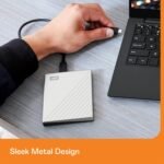 WD 5TB My Passport Ultra for Mac Silver, Portable External Hard Drive, backup software with defense against ransomware, and password protection, USB-C and USB 3.1 - WDBPMV0050BSL-WESN - Image 4