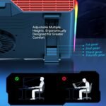 Cooling Pad for Asus Rog Gaming Laptop,It is a Heat Dissipation Monster with Powerful Turbo Fan Can Fast Cooling,RGB Light Mode - Image 4