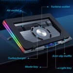 Cooling Pad for Asus Rog Gaming Laptop,It is a Heat Dissipation Monster with Powerful Turbo Fan Can Fast Cooling,RGB Light Mode - Image 5