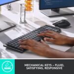 Logitech MX Mechanical Wireless Illuminated Performance Keyboard, Tactile Quiet Switches, Backlit Keys, Bluetooth, USB-C, macOS, Windows, Linux, iOS, Android, Metal, ‎Graphite - Image 3