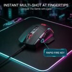 Redragon M925 Wired Gaming Mouse, 24,000 Max DPI Optical Gaming Mouse with 10 Programmable Buttons, Ergonomic Natural Grip Build, Software Supports DIY Keybinds & DPI, Black - Image 4