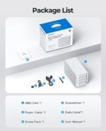 ORICO 4-Bay RAID External Hard Drive Enclosure USB 3.0 for 2.5/3.5 Inch SATA HDD/SSD, Supports Up to 22TB, RAID 0/1/3/5/10/JBOD, 5Gbps Transfer, Silent Cooling Fan - Image 6
