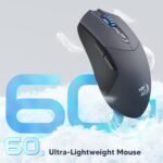 Redragon Wireless Gaming Mouse, Ultra-Light 26K DPI Gaming Mouse Tri-Mode Bluetooth Mouse Ergonomic Natural Grip Build, Full Programmable Buttons, Software Supports DIY Keybinds - Image 5