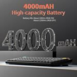 nuphy Air75 V3 Hot Swappable Wireless Mechanical Keyboard, 84 Keys 75% Custom Low Profile Keyboard with Knob, RGB Backlit, Gasket Mounted, Support Bluetooth/2.4GHz/USB-C,Black-Red Nano - Image 4