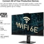 msi PRO AP272P Business All-in-One Desktop, 27" IPS FHD 100Hz Eye-Care Display, Intel Core i5-14400, 16GB DDR5, 1TB SSD, IR FHD Webcam, Wi-Fi 6E, HDMI, DP, Wireless KB & Mouse, Windows 11 Pro - Image 7
