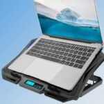 BESPORTBLE Laptop Cooling Pad with Quiet Fan Adjustable Height Laptop Stand Cooler for 13.97 Inch Portable Cooling Pad for Office and Gaming Use - Image 4