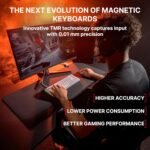 K5 Pro TMR Compact, Magnetic Wired Gaming Keyboard, Customizable MK Crystal Switches, Hot-Swap, Rapid Trigger, SnapKey, Sound Dampening, 8000 Hz, White - Image 4