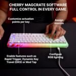 K5 Pro TMR Compact, Magnetic Wired Gaming Keyboard, Customizable MK Crystal Switches, Hot-Swap, Rapid Trigger, SnapKey, Sound Dampening, 8000 Hz, White - Image 5