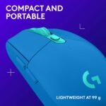 Logitech G305 Lightspeed Wireless Gaming Mouse, Hero Sensor, 12,000 DPI, Lightweight, 6 Programmable Buttons, 250h Battery, On-Board Memory, Compatible with PC, Mac - Blue - Image 5
