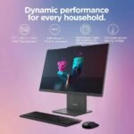 Lenovo 27 inch All-in-One Desktop PC, FHD Touch Display, AMD Ryzen 7 7735HS, 32 GB DDR5,RAM, 2TB SSD, Wireless KB & Mouse, RJ-45, Wi-Fi 6, Webcam, W11 Pro, Grey - Image 3