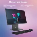 Lenovo 27 inch All-in-One Desktop PC, FHD Touch Display, AMD Ryzen 7 7735HS, 32 GB DDR5,RAM, 2TB SSD, Wireless KB & Mouse, RJ-45, Wi-Fi 6, Webcam, W11 Pro, Grey - Image 4