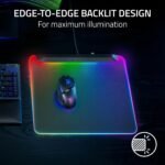 Razer Firefly V2 Pro Fully Illuminated RGB Gaming Mouse Mat: Backlit Design - 15 Zone Chroma Lighting - USB 2.0 Port - Detachable USB Type C Cable - Micro Textured Surface - Anti Slip Base - Image 3