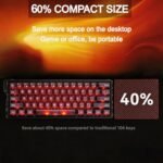 MADLIONS 60% Gaming Keyboard Wired, Magnetic Switch Keyboards Rapid Trigger 8KHz Aluminum RGB Backlit, Mechanical Keyboard Hot Swappable for PC Laptop Gamer - Image 6