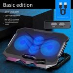 Cooling pad for Hp Victus by HP 15.6 inch Gaming Laptop 15-fb0000 Gaming laptops, Laptop Cooler with 4 Fans, LCD Display Screen, 4 Height, 2 USB-A Port Laptop Stand - Image 6