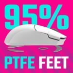 Cooler Master MM712 Wireless Gaming Mouse White with Adjustable 19,000 DPI, 2.4GHz and Bluetooth, Ultraweave Cable, PTFE Feet, RGB Lighting and MasterPlus+ Software - Image 5