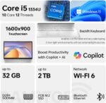 HP Essential 2026 Business Laptop, 17.3" Touchscreen, Intel Core i5-1334U Processor, 16GB RAM, 2TB SSD, Wi-Fi 6, W11 Pro, Webcam, Next gen AI, Backlit KB, Bundle with PCO Laptop Cooler - Image 3