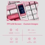 Akko 5098B Wireless Gaming Keyboard with Screen, Prunus Lannesiana Hot-Swappable Full Size Mechanical Keyboard with Scroll Wheel, Numberpad, RGB Gasket Keyboard, Piano Pre Lubed Switch - Image 3