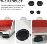 SOLUSTRE Laptop Cooling Ball Pad 4Pcs Silicone Heat Dissipation Feet Riser Stand for Notebook Computer Support and Anti-Slip Cooling Elevator - Image 3