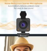 TOUCAN 1080P HD Webcam with Built-in Noise-Cancelling Mic & Privacy Shutter – Wide 90° Angle, Plug & Play USB Video Camera for Video Calls, Streaming, Home Office & Online Classes - Image 3